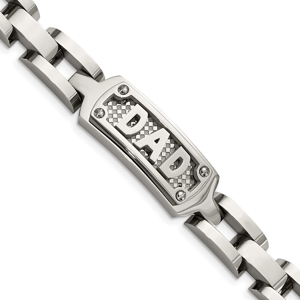 Kazi Luxury Steel & Textured DAD Bracelet